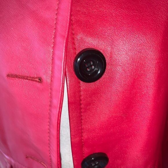 Kasper red leather jacket PS - Picture 5 of 7